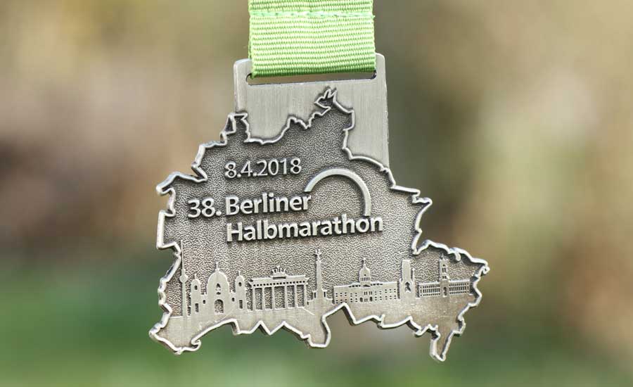 Beim Halbmarathon in Berlin